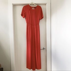 BCBG Maxazria coral jumpsuit